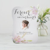 リリー悔やみや弔慰記念サンキューカードと写真 サンキューカード (スタンド正面)