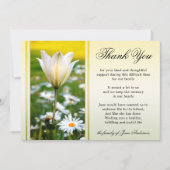 リリー悔やみや弔慰記念サービスサンキューカード サンキューカード (正面)