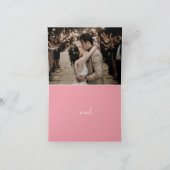 リリー感謝していベルアートあなたの写真はカード内 サンキューカード (内部)