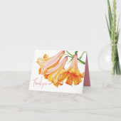 リリー感謝していベルアートあなたの写真はカード内 サンキューカード (正面)