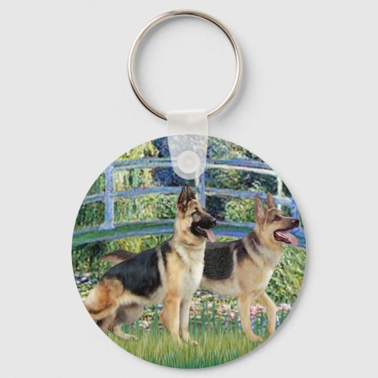 リリー池の橋 – ドイツの2人の羊飼い キーホルダー (正面)