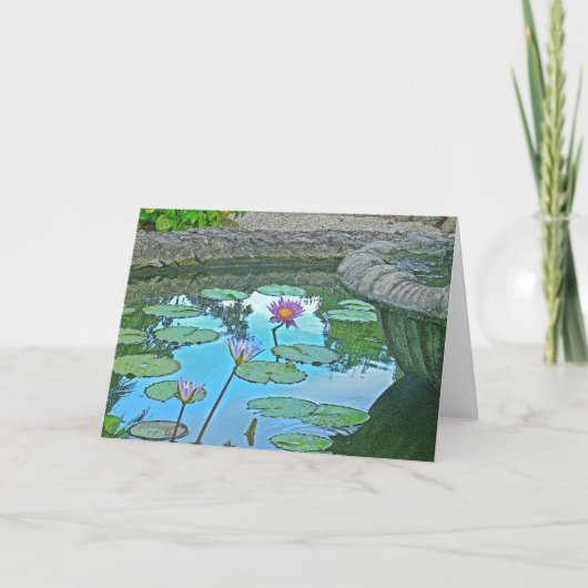 「リリー池」（フォトマニップ） カード (正面)
