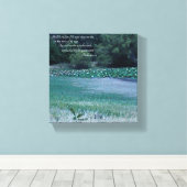 リリー池 – 詩編91 11-12 キャンバスプリント (インサイチュ (ウッドフロア))