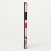 リリー牡丹フローラ赤面ピンクモノグラム Case-Mate iPhoneケース (裏面/右)