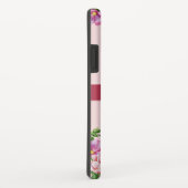 リリー牡丹フローラ赤面ピンクモノグラム Case-Mate iPhoneケース (裏面/右)