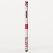 リリー牡丹フローラ赤面ピンクモノグラム Case-Mate iPhoneケース (裏面/右)