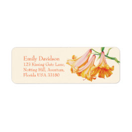 リリー素晴らしベル結婚アートの返信アドレス ラベル