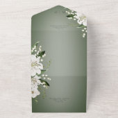 リリー素朴オブザバレーフローラセージnoディナー オールインワン招待状 (外側)