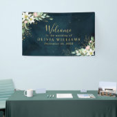 リリー素朴フローラほこりっぽいユーカリ緑 横断幕 (トレードショー)