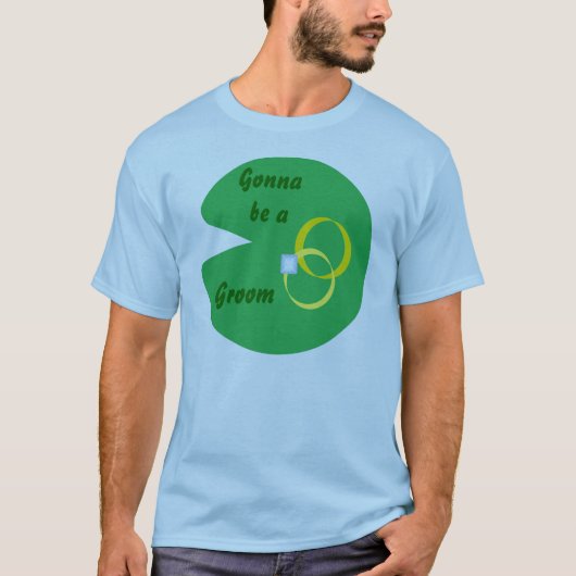 リリー結婚パッドの新郎になる Tシャツ (正面)