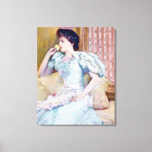 リリー絵を描ズ キャンバスプリント (正面)