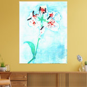 リリー絵画ズバイPietモンドリアン キャンバスプリント (インサイチュ (リビング))