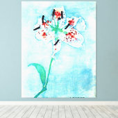 リリー絵画ズバイPietモンドリアン キャンバスプリント (インサイチュ (ウッドフロア))