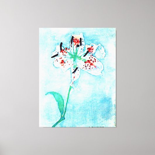 リリー絵画ズバイPietモンドリアン キャンバスプリント (正面)