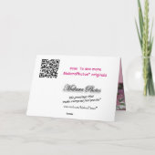 リリー美しいデイカーカスタマイズド – 任意の大事な行事 カード (裏面)