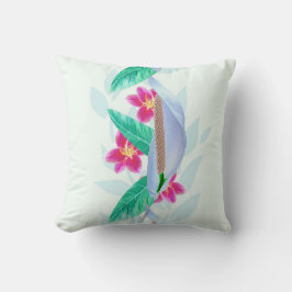 リリー花模様 クッション