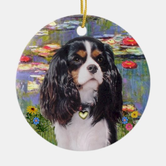 リリー2 – カヴァリエ(トリカラー) セラミックオーナメント (正面)