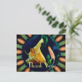 リリー アブストラクト フラワーの感謝ポストカード ポストカード (スタンド正面)