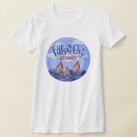 リリー・イン・ザ・シティ・レディースフィットTシャツ Tシャツ (レイダウン)