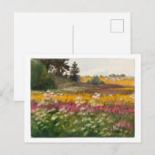 リリー・ウォルターの「夏の風景」絵画 ポストカード (正面/裏面)