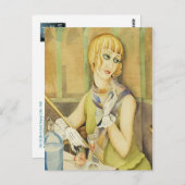 リリー・エルベ著Gerda Wegener [1886年～1940年] ポストカード (正面/裏面)
