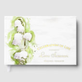 リリー・オブ・ザ・バレーお祝い・オブ・ライフ・メモリアル ゲストブック (正面)