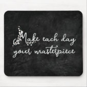 リリー・オブ・ザ・バレーと引用文 マウスパッド (正面)