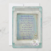 リリー・オブ・ザ・バレーの誓いの更新 招待状 (正面)