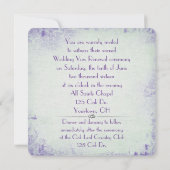 リリー・オブ・ザ・バレーの誓いの更新 招待状 (裏面)