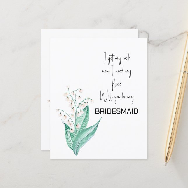 リリー・オブ・ザ・バレーは私の花嫁になる (正面/裏面インサイチュ)