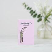 リリー・オブ・ザ・バレージュエリーピン・ビジネス・カード 名刺 (スタンド正面)