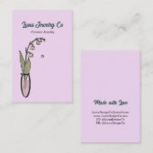 リリー・オブ・ザ・バレージュエリーピン・ビジネス・カード 名刺 (正面/裏面)