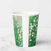リリー・オブ・ザ・バレーパーソナライズされた紙パーティーカップ 紙コップ (右)