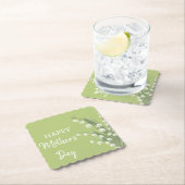 リリー・オブ・ザ・バレーフローラハッピーマザーズ・デイ ペーパーコースター (インサイチュ)