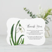 リリー・オブ・ザ・バレーフローラ葬儀の死ありがとう 招待状 (スタンド正面)