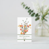 リリー・オブ・ザ・バレーフローリスト 名刺 (スタンド正面)