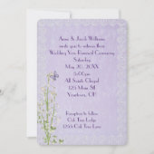 リリー・オブ・ザ・バレー結婚とレース 招待状 (正面)