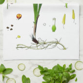 リリー・オブ・ザ・バレー キッチンタオル (折り畳み)