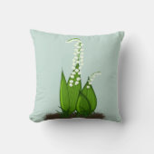 リリー・オブ・ザ・バレー クッション (正面)