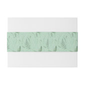 リリー・オブ・ザ・バレー || ソフトグリーン 招待状ベリーバンド (裏面例)