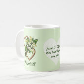 リリー·オブ·ザ·バレー·ツー·ハート、幸せにも後を追う コーヒーマグカップ (正面左)