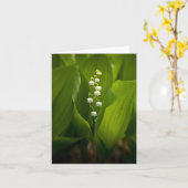 リリー・オブ・ザ・バレー・ノート・カード カード (黄色い花)
