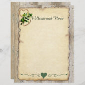 リリー・オブ・ザ・バレー，ハート，旧紙，国 (正面/裏面)