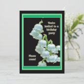 リリー·オブ·ザ·バレー·バースデー·パーティーの招待 招待状 (スタンド正面)