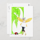 リリー・オブ・ザ・バレー・フェアリー ポストカード (正面/裏面)