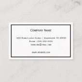 リリー・オブ・ザ・バレー・フローラ 名刺 (裏面)