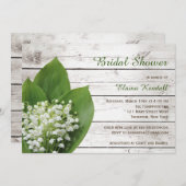 リリー·オブ·ザ·バレー·ブライダルシャワー·バーン·ボード 招待状 (正面/裏面)