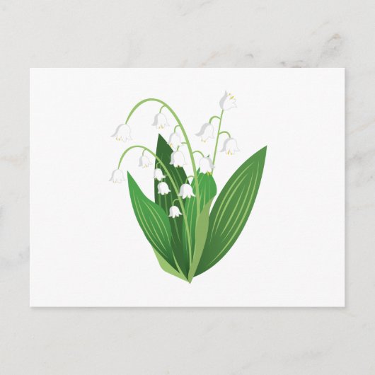 リリー・オブ・ザ・バレー ポストカード (正面)