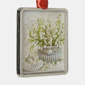 リリー・オブ・ザ・バレー メタルオーナメント (右)