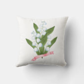 リリー・オブ・ザ・バレー、レトロ クッション (裏面)